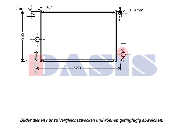 AKS DASIS Radiaator,mootorijahutus 210186N